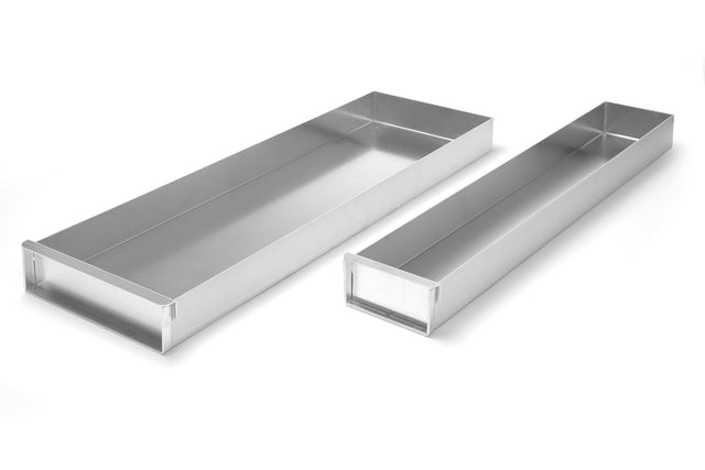 VASSOIO DA FORNO CON PANNELLO LATERALE RIMOVIBILE, HENDI, 580X200X(H)50MM - 689868