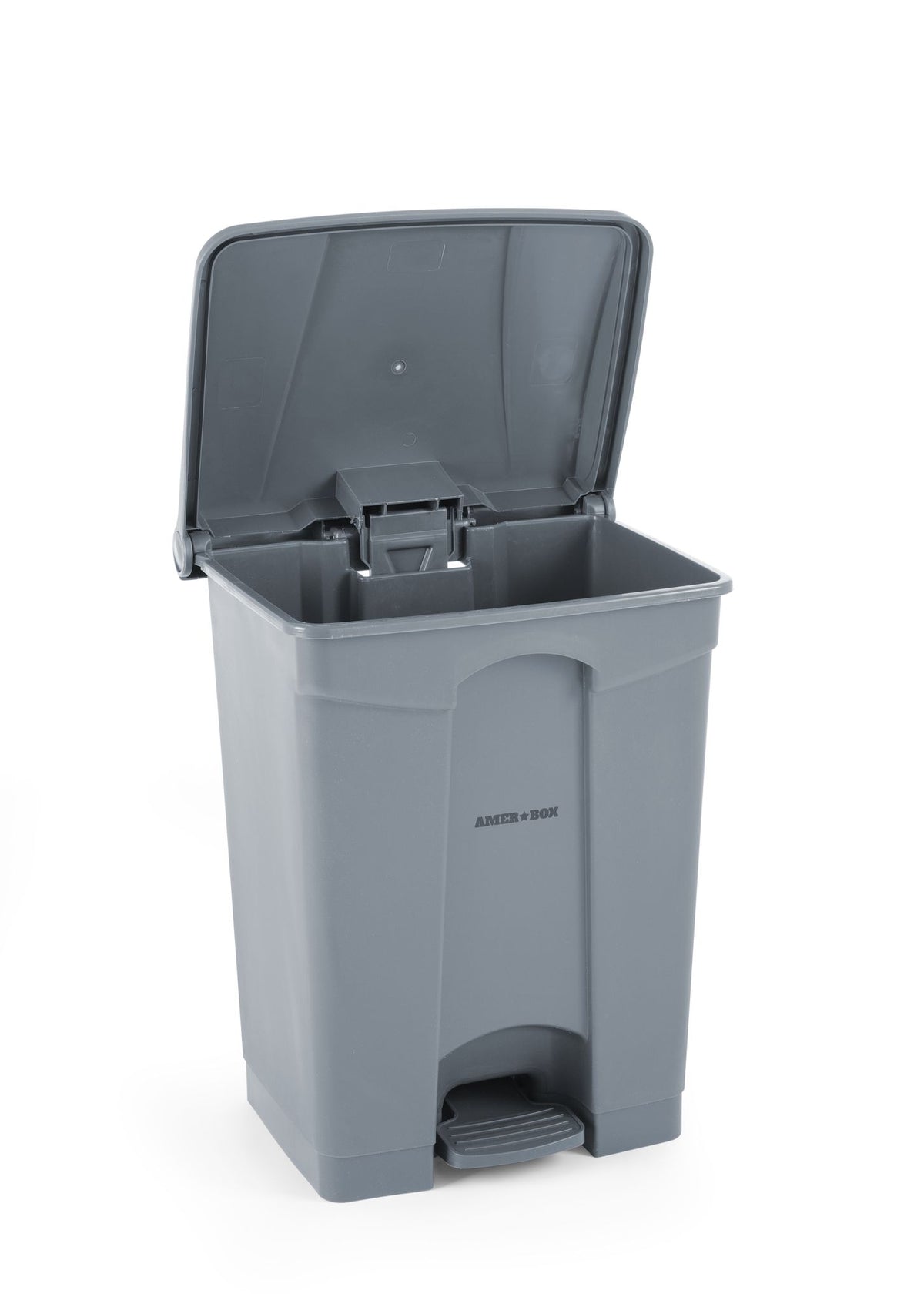 CONTENITORE CON APERTURA A PEDALE, AMERBOX, 68L, GRIGIO CHIARO, 490X410X(H)660MM - 691151