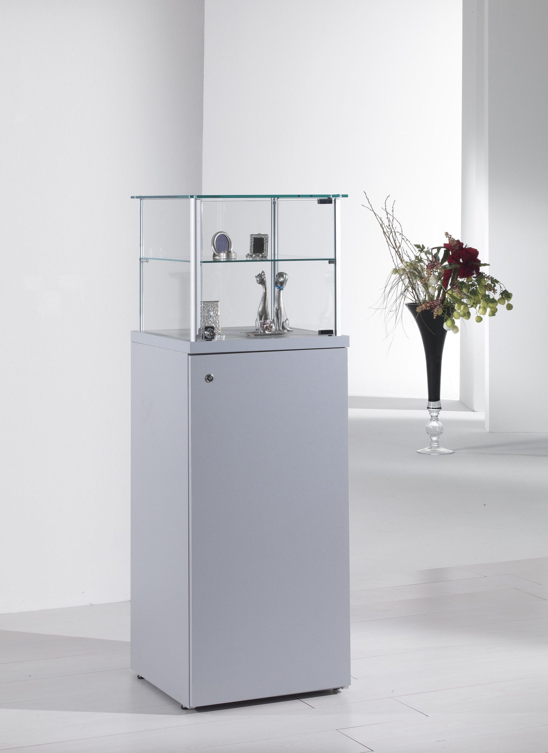 VETRINE ALLUMINIO ALLDESIGN 45X45X135 CM - 6/PLA - ITALVETRINE