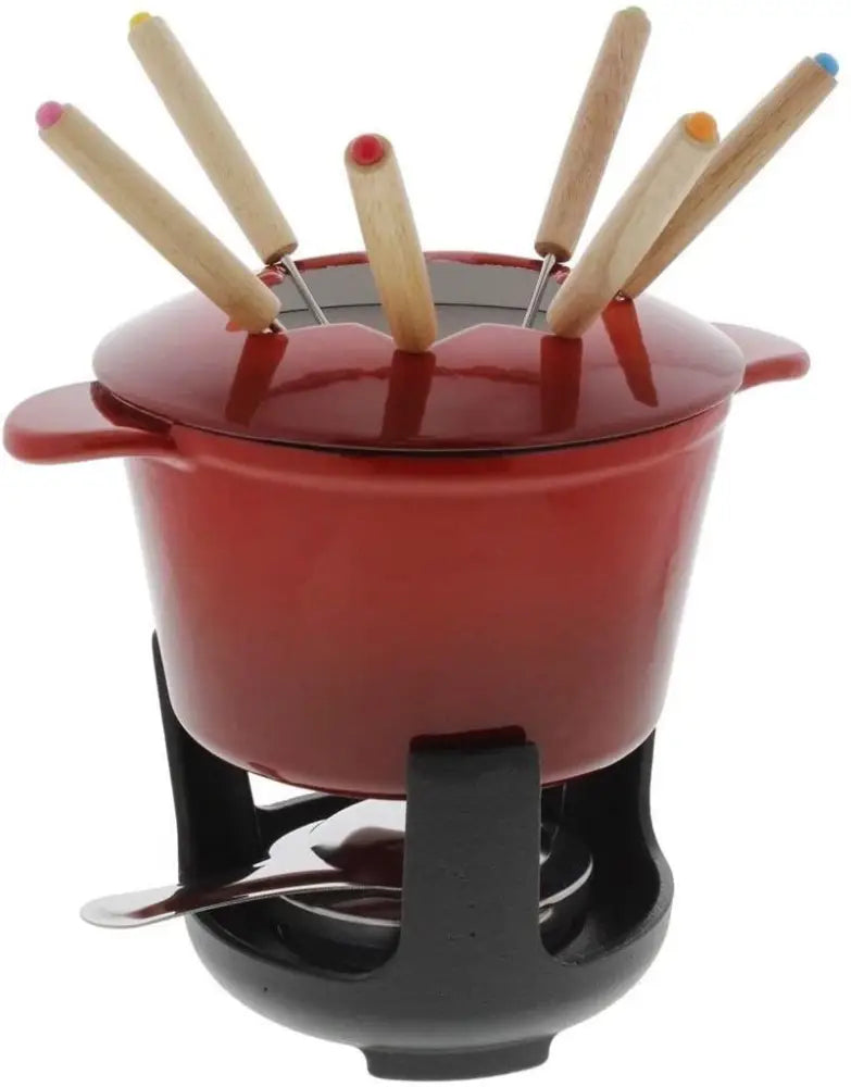 SET FONDUTA 10 PEZZI 16 CM NORMANDIE ROSSO 409.016 ILSA - 1380629 - MEDRI