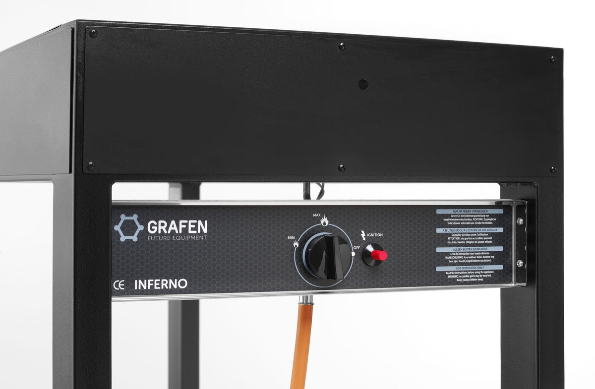 BARBECUE A GAS TAMPA, HENDI, NERO, 10KW, 1260X580X(H)900MM - 700044