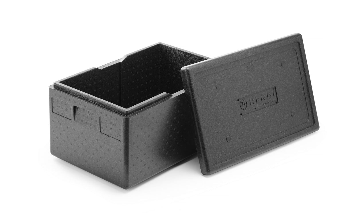 CONTENITORE ISOTERMICO, HENDI, KITCHEN LINE, GN 1/1, 40L, NERO, 600X400X(H)283MM - 707746