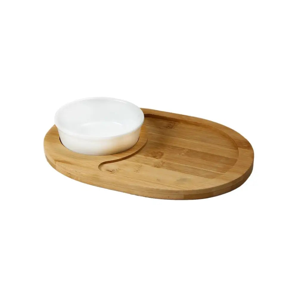 VASSOIO OVALE CON CIOTOLA 29X20 CM ALL AROUND MB3055 MEDRI - 13250005 - MEDRI