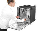 ZAINO PER LA CONSEGNA DI ALIMENTI ISOLATO, HENDI, 75,2L, NERO, 410X410X(H)480MM - 709801