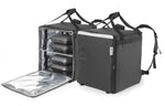 ZAINO PER LA CONSEGNA DI ALIMENTI ISOLATO, HENDI, 75,2L, NERO, 410X410X(H)480MM - 709801