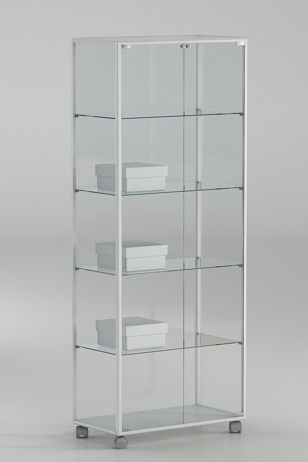 VETRINE ALLUMINIO ALLDESIGN+PLUS 91X37X180 CM - 91/18P - ITALVETRINE