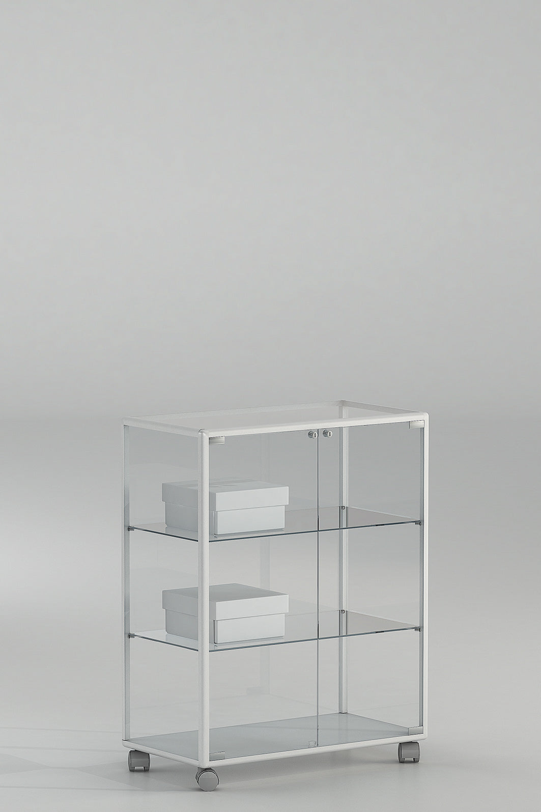 BANCHI VENDITA, VETRINE ALLUMINIO ALLDESIGN+PLUS 71X37X90 CM - 71/BP - ITALVETRINE