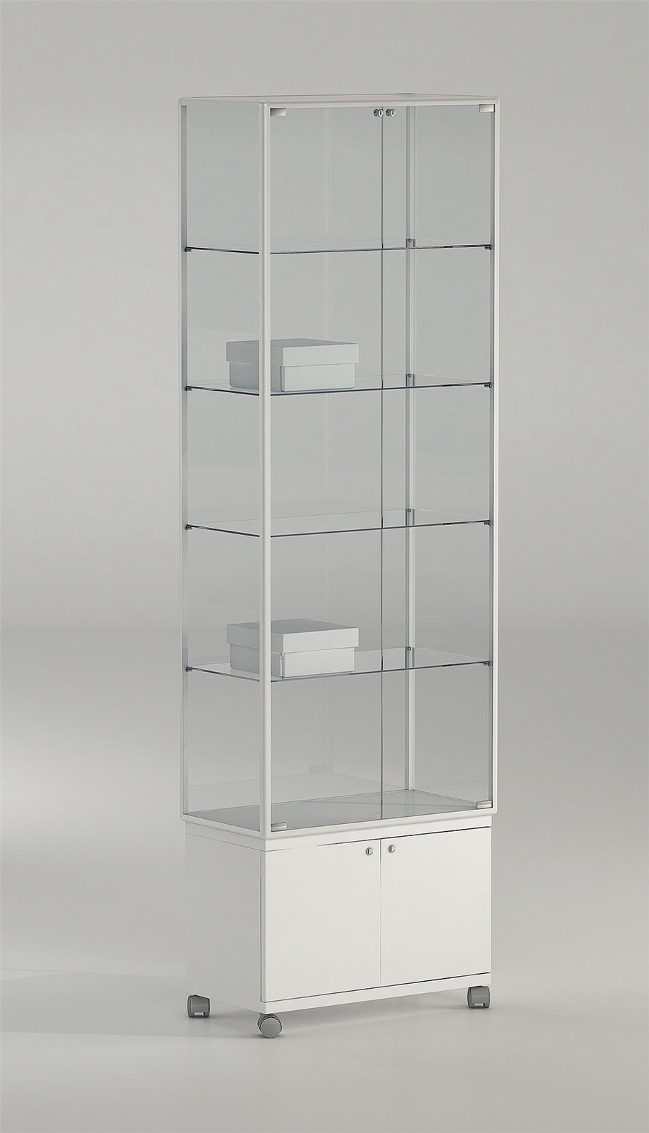 VETRINE ALLUMINIO ALLDESIGN+PLUS 71X37X220 CM - 71/MAP - ITALVETRINE