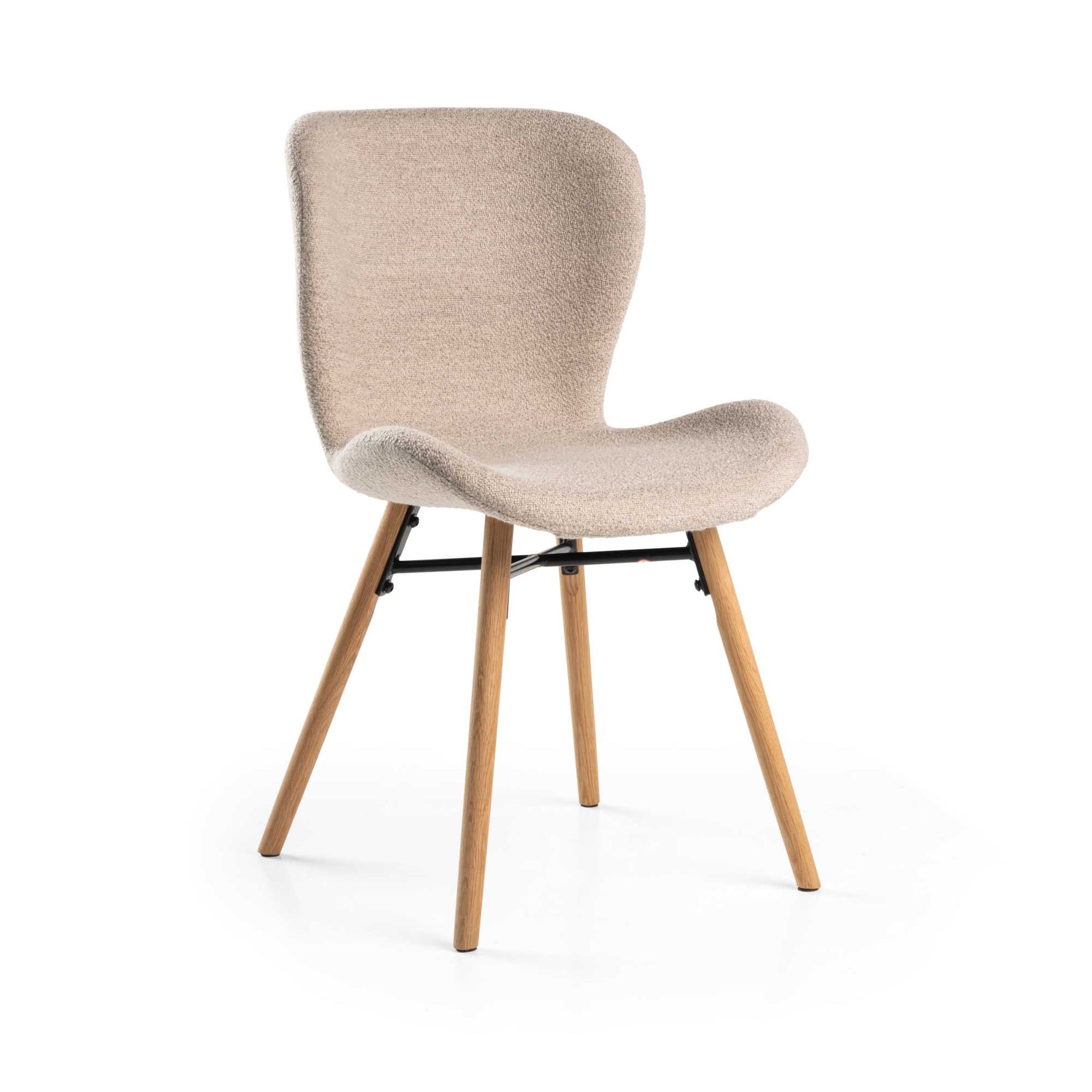 TIBALDA CHAIR, SAND FABRIC, WOODEN FRAME, CM48X55H46.5/82.5 - 2813000000 - VACCHETTI 