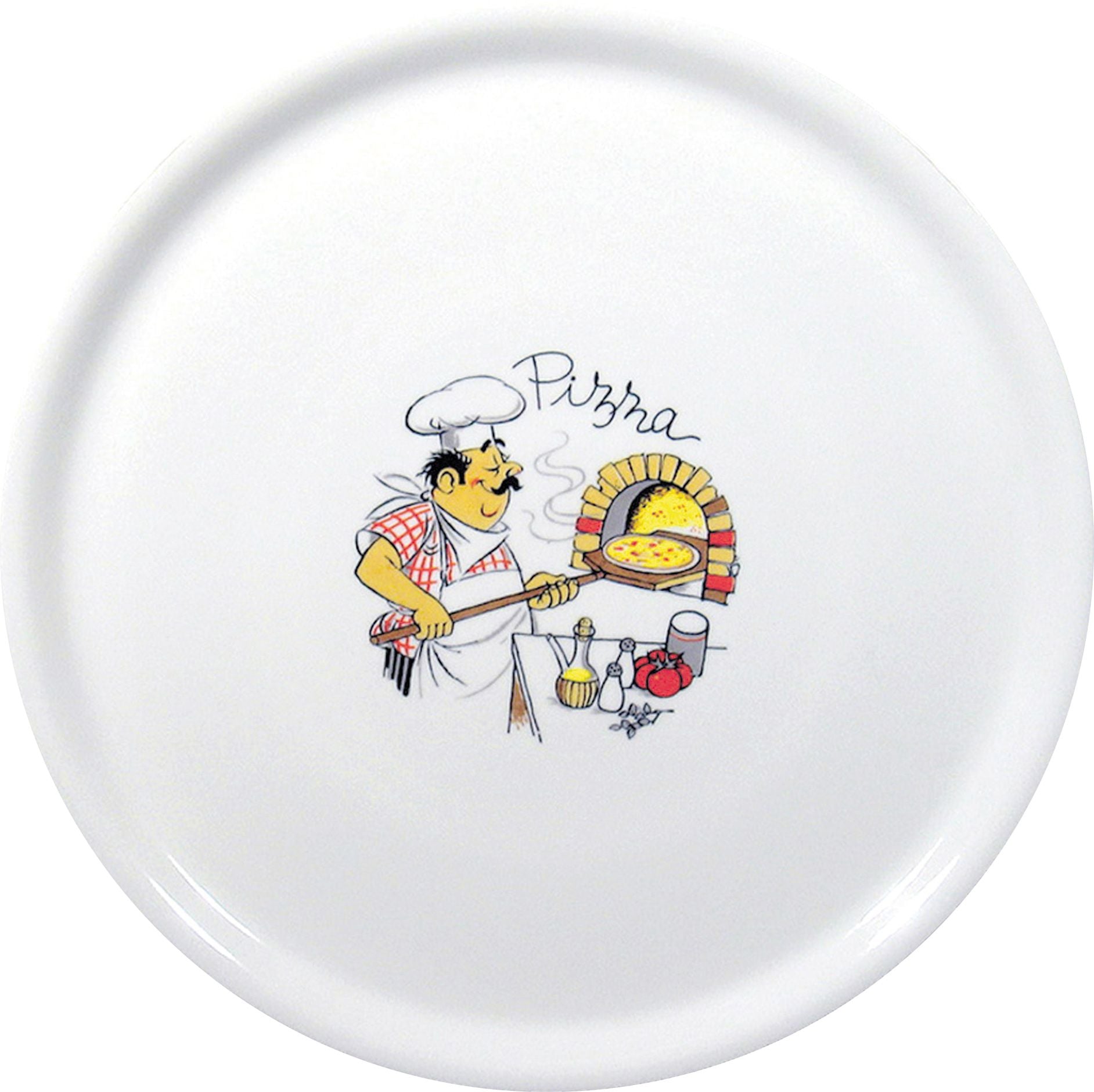 PIATTO PER PIZZA TRADIZIONALE., HENDI, BIANCO, Ø330MM - 774892