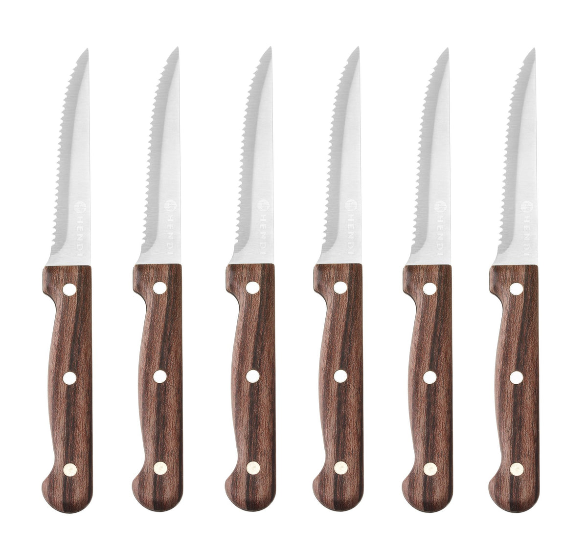 COLTELLO DA BISTECCA, HENDI, PROFI LINE, MARRONE, 6 PEZZI, (L)210MM - 783085