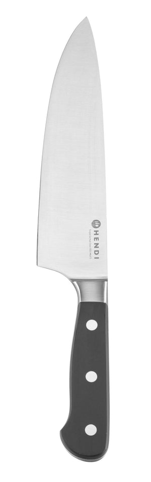 COLTELLO DA CHEF 200 MM, FORGIATO, HENDI, PROFI LINE PLUS, NERO, (L)332MM - 783733