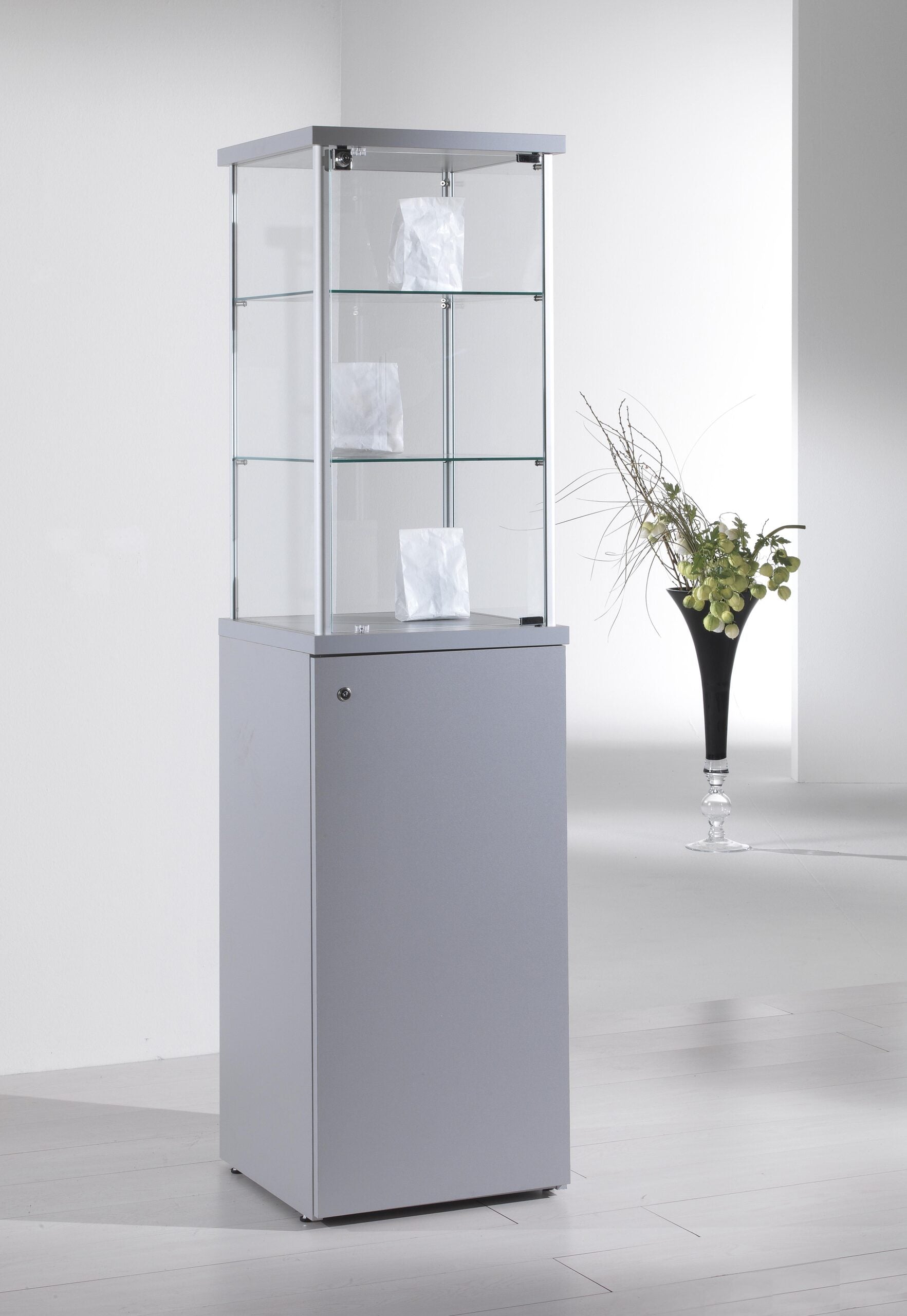 VETRINE ALLUMINIO ALLDESIGN 45X45X175 CM - 7/PLA - ITALVETRINE