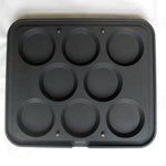 8 IMPRONTE TONDE FESTONATE Ø 98/78 H 17 MM - PIASTRA PER COOKMATIC 380X330 MM - PIASTRA-6 - PAVONI ITALIA - PIASTRE