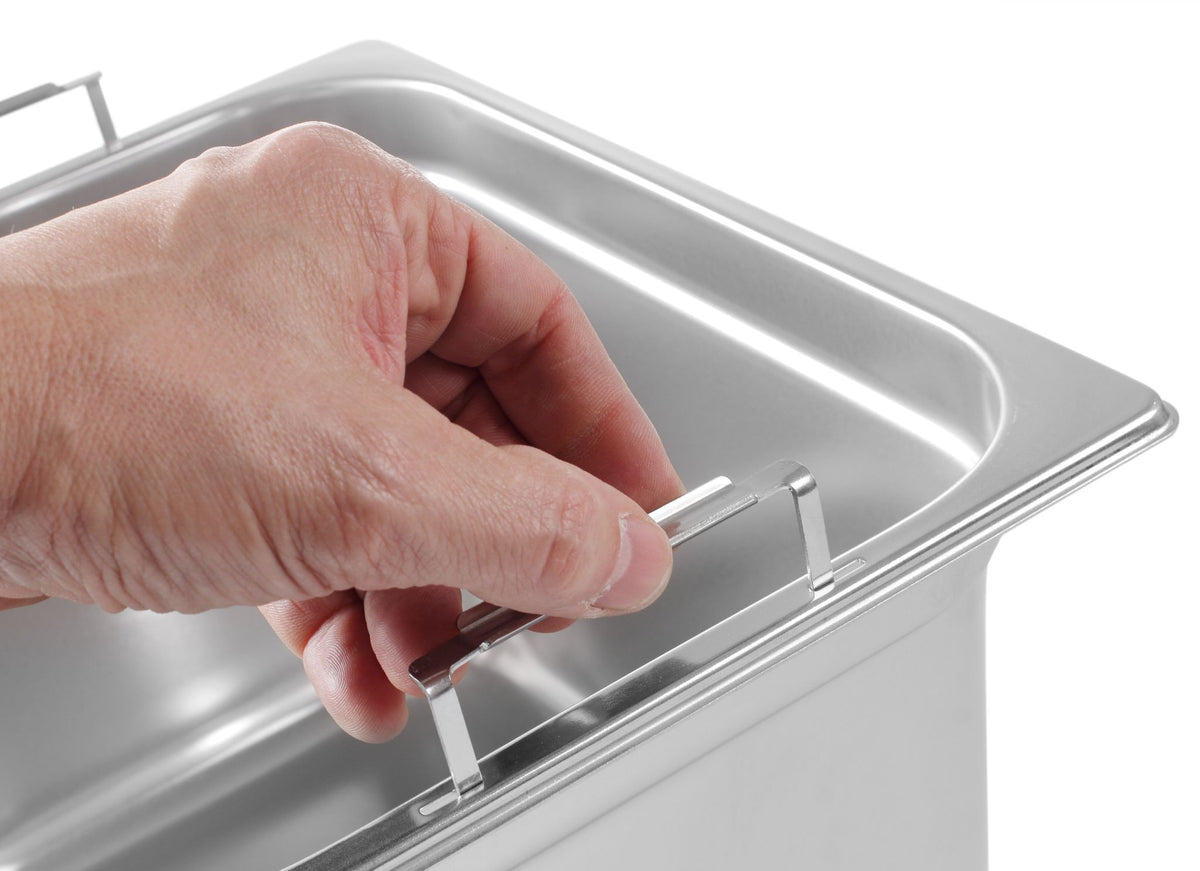CONTENITORE GN CON MANIGLIE RETRATTILI, HENDI, GN 1/1, 14L, 530X325X(H)100MM - 803240