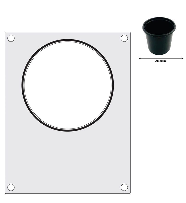 MATRICE SIGILLANTE PER VASCHETTE, HENDI, RECIPIENTE 187X137 MM - 805664