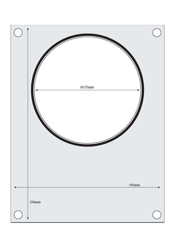 MATRICE SIGILLANTE PER VASCHETTE, HENDI, RECIPIENTE A DUE COMPARTIMENTI 227X178 MM - 805596