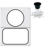 MATRICE SIGILLANTE PER VASCHETTE, HENDI, 2X RECIPIENTE 178X113 MM - 805589