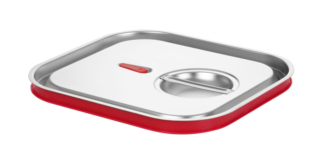 COPERCHIO PER CONTENITORI GN CON BORDO IN SILICONE, HENDI, KITCHEN LINE, GN 1/4, 265X162MM - 807644