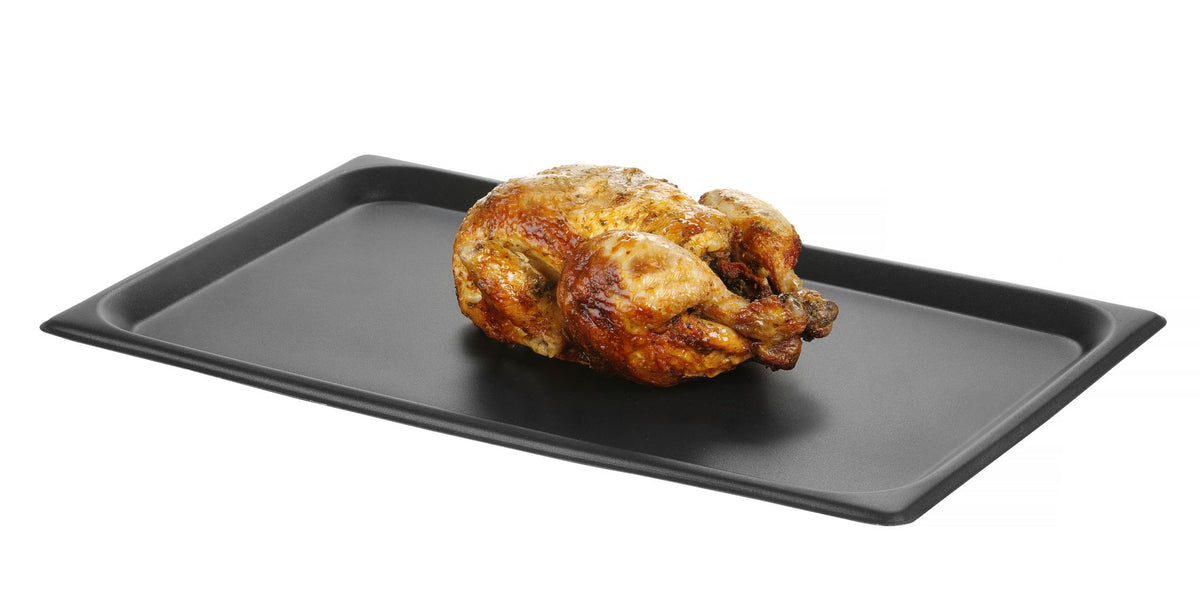 TEGLIA DA FORNO CON RIVESTIMENTO ANTIADERENTE CONVECTOMAT ROAST, HENDI, GN 1/1, NERO, 530X325X(H)17M - 808849