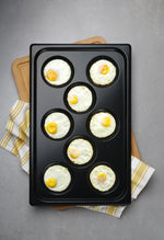VASSOIO CON RIVESTIMENTO ANTIADERENTE CONVECTOMAT EGGPLATE, HENDI, GN 1/1, NERO, 530X325X(H)26MM - 808856