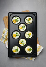 VASSOIO CON RIVESTIMENTO ANTIADERENTE CONVECTOMAT EGGPLATE, HENDI, GN 1/1, NERO, 530X325X(H)26MM - 808856