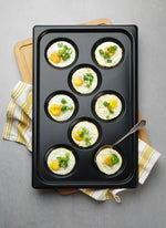 VASSOIO CON RIVESTIMENTO ANTIADERENTE CONVECTOMAT EGGPLATE, HENDI, GN 1/1, NERO, 530X325X(H)26MM - 808856