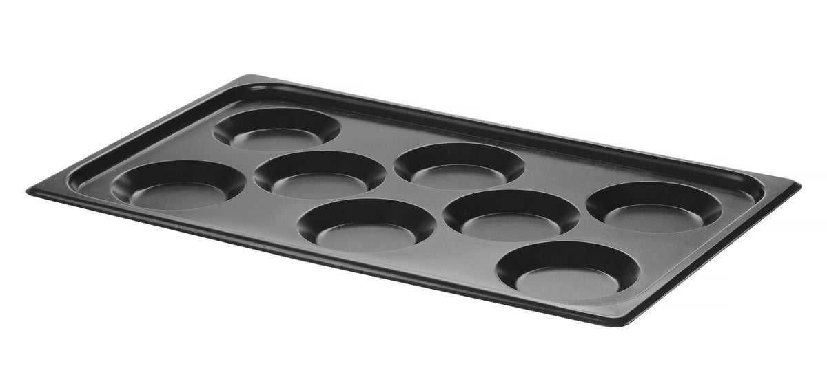 VASSOIO CON RIVESTIMENTO ANTIADERENTE CONVECTOMAT EGGPLATE, HENDI, GN 1/1, NERO, 530X325X(H)26MM - 808856