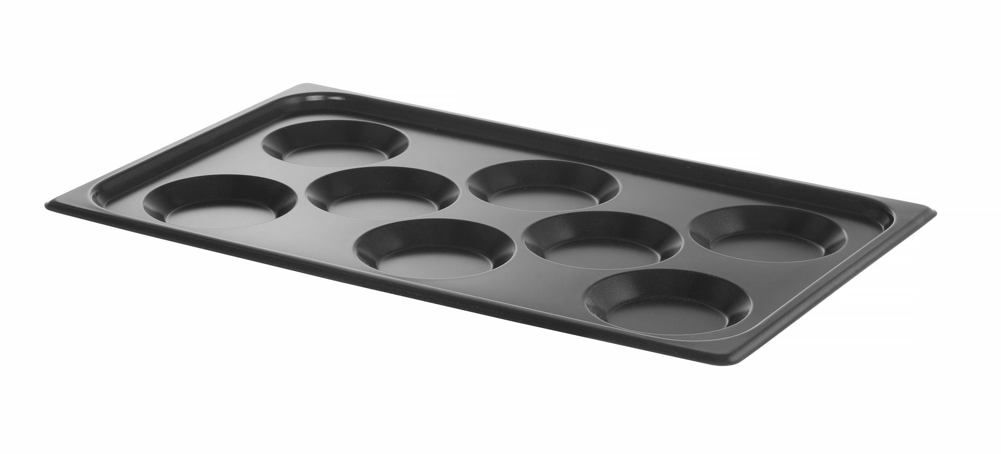 VASSOIO CON RIVESTIMENTO ANTIADERENTE CONVECTOMAT EGGPLATE, HENDI, GN 1/1, NERO, 530X325X(H)26MM - 808856