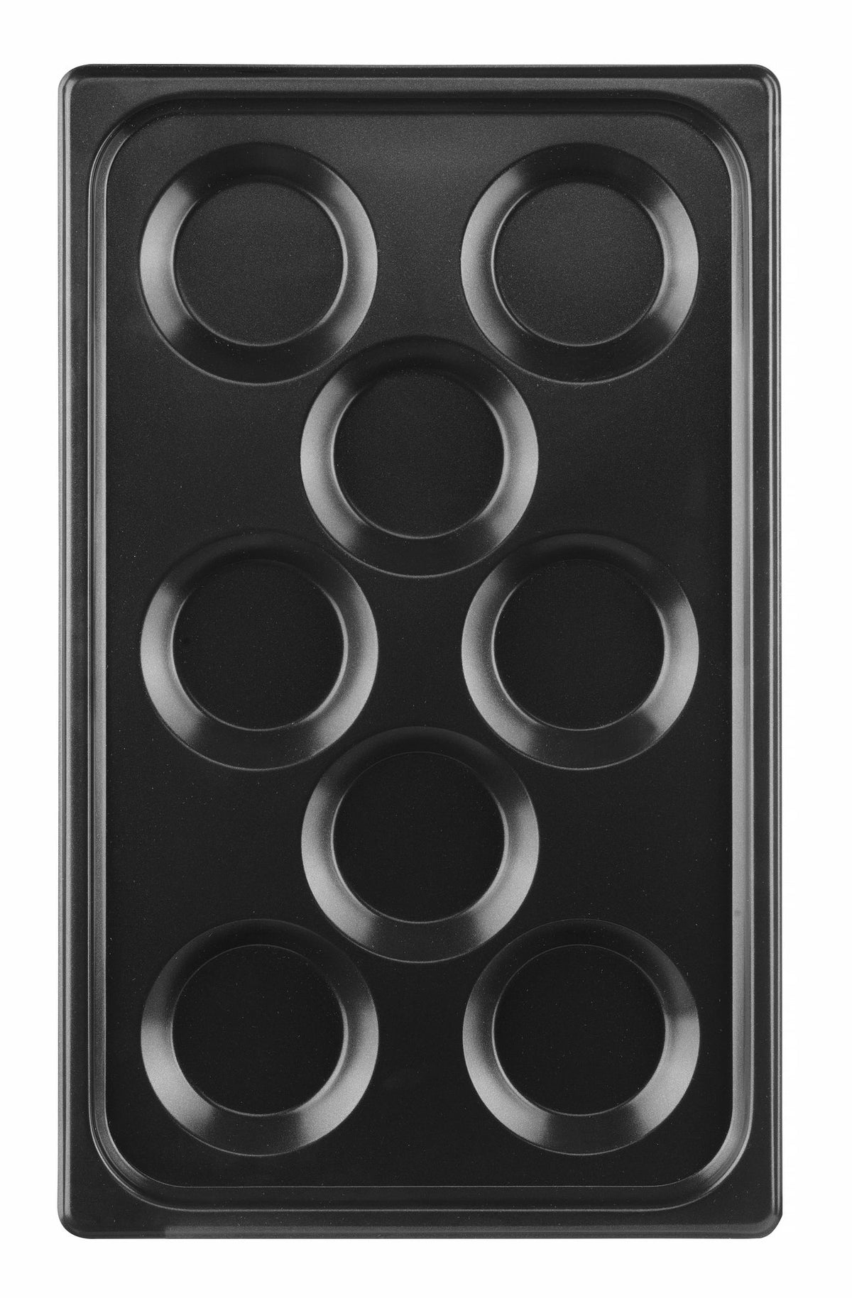 VASSOIO CON RIVESTIMENTO ANTIADERENTE CONVECTOMAT EGGPLATE, HENDI, GN 1/1, NERO, 530X325X(H)26MM - 808856