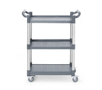 CARRELLO DI SERVIZIO IN POLIPROPILENE A 3 SCAFFALI, PICCOLO, AMERBOX, 800X420X(H)945MM - 810200