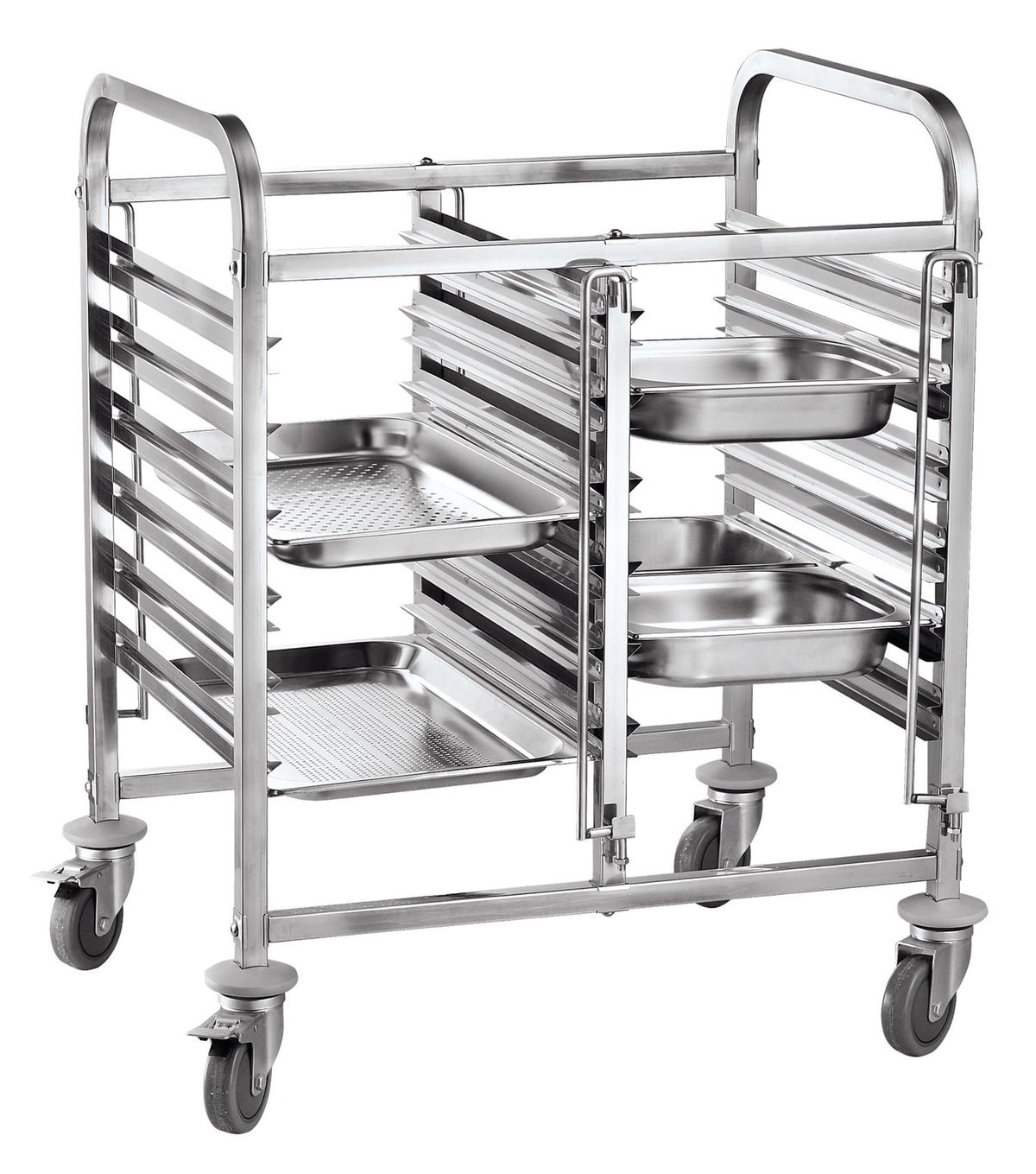 CARRELLO PORTATEGLIE DOPPIO - 12 X GN 1/1, HENDI, 810X610X(H)960MM - 810569