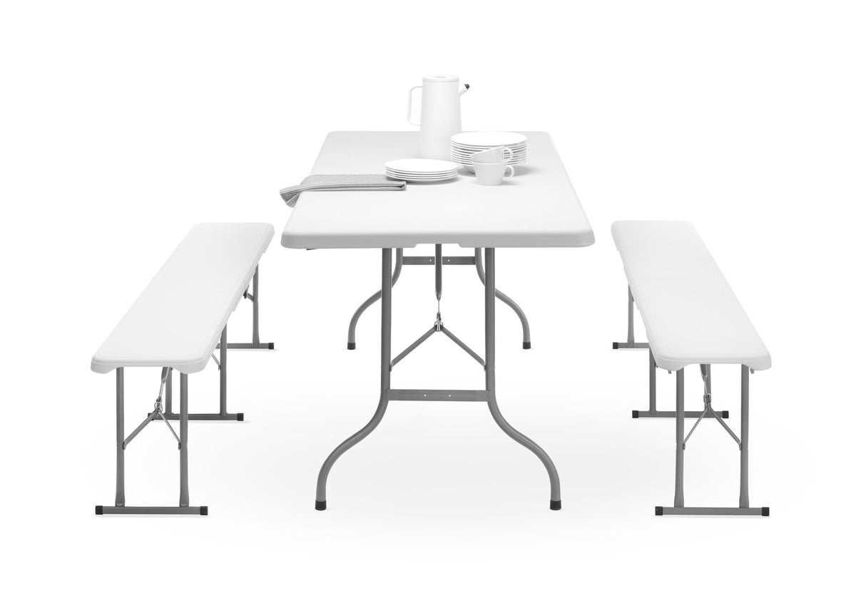 TAVOLO PER BUFFET PIEGEHVOLE, HENDI, CARICO MASSIMO 150 KG., 1830X750X(H)740MM - 810910