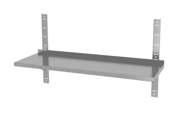 RIPIANO A PARETE REGOLABILE, SINGOLO, CON 2 STAFFE, HENDI, 4 PEZZI, 1400X300X(H)600MM - 811801