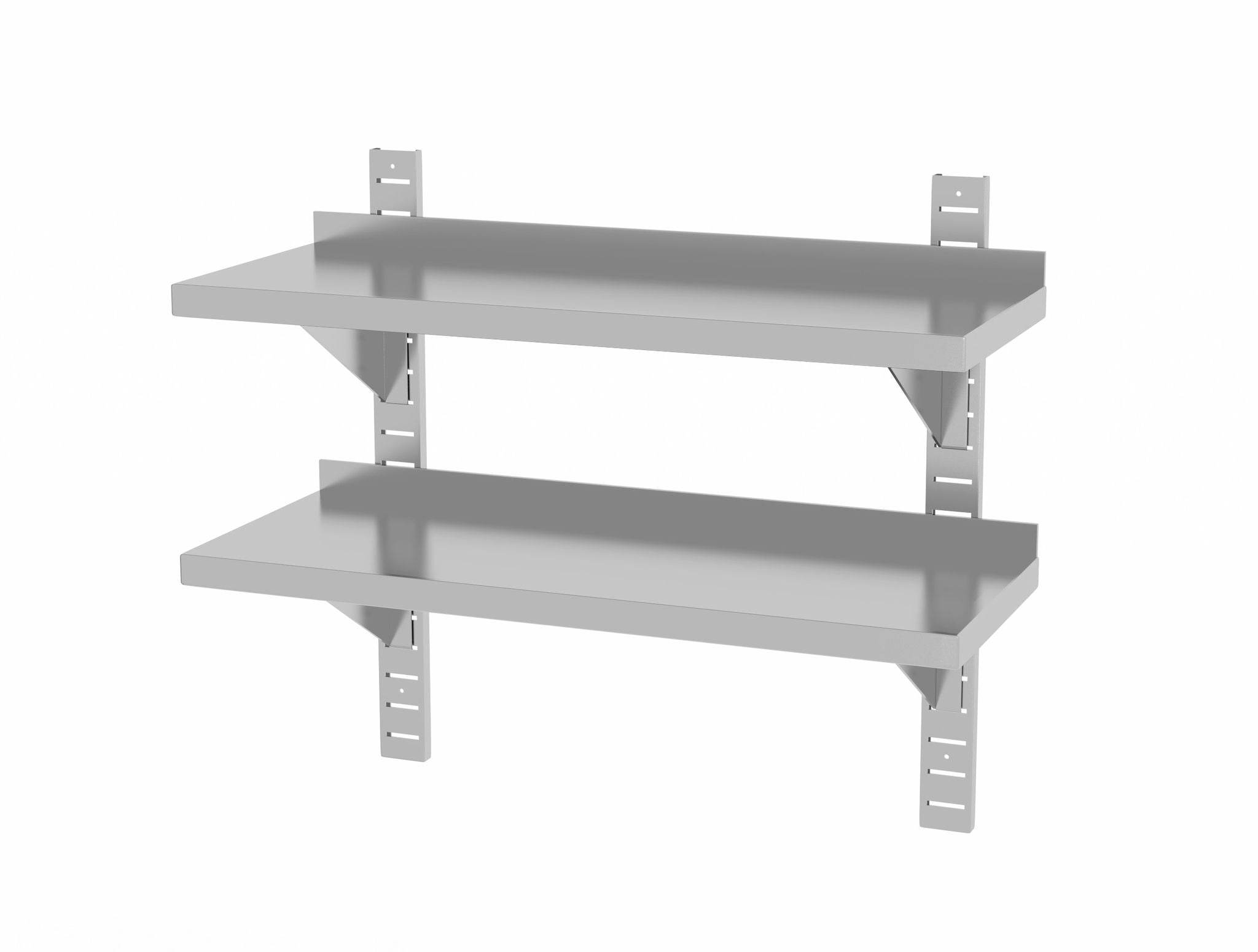 RIPIANO A DOPPIA PARETE, REGOLABILE, CON 2 STAFFE, HENDI, 1400X300X(H)600MM - 811740