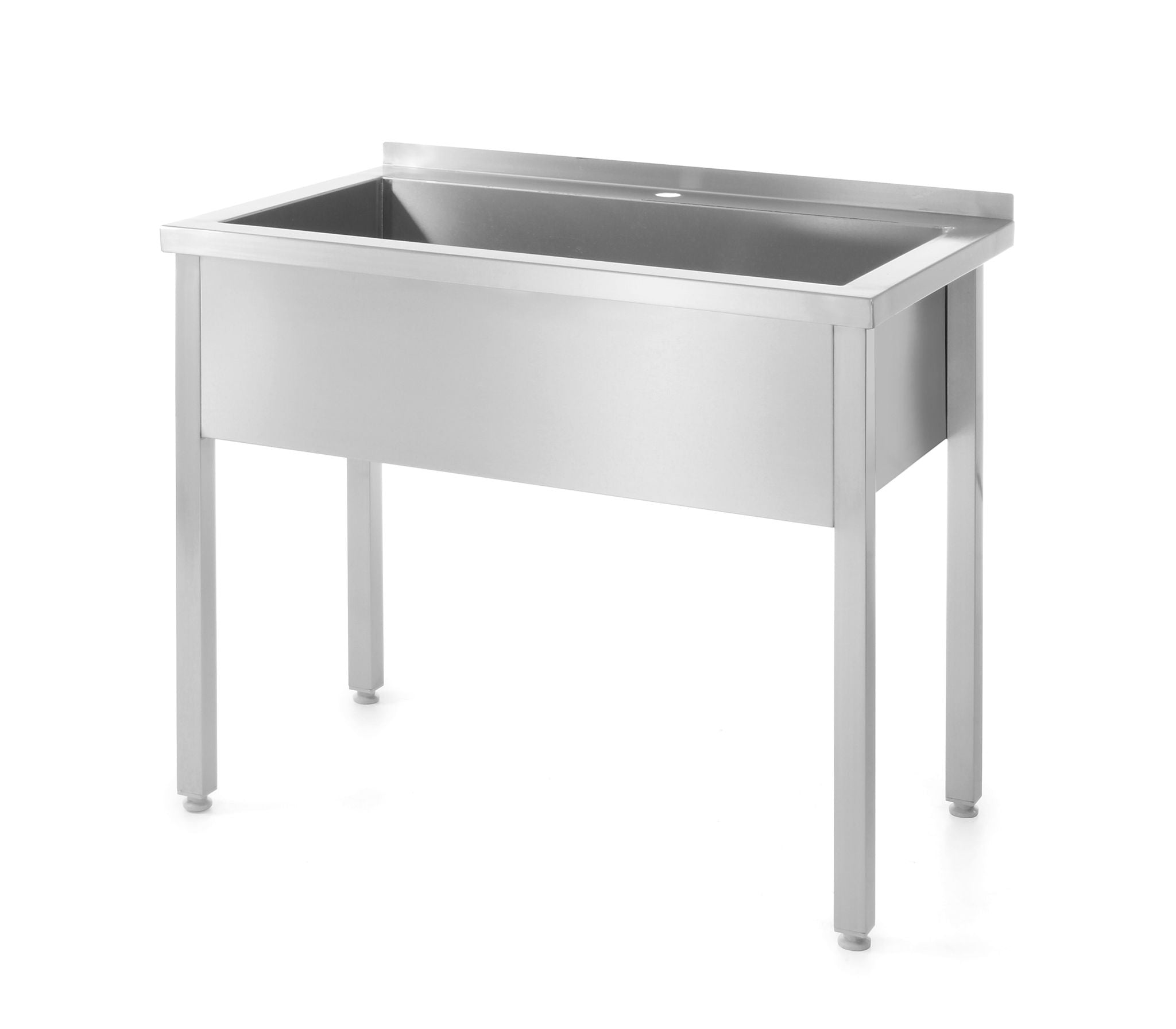 TAVOLO INOX CON VASCHE DI LAVAGGIO PROFI LINE SALDATO, HENDI - 811832