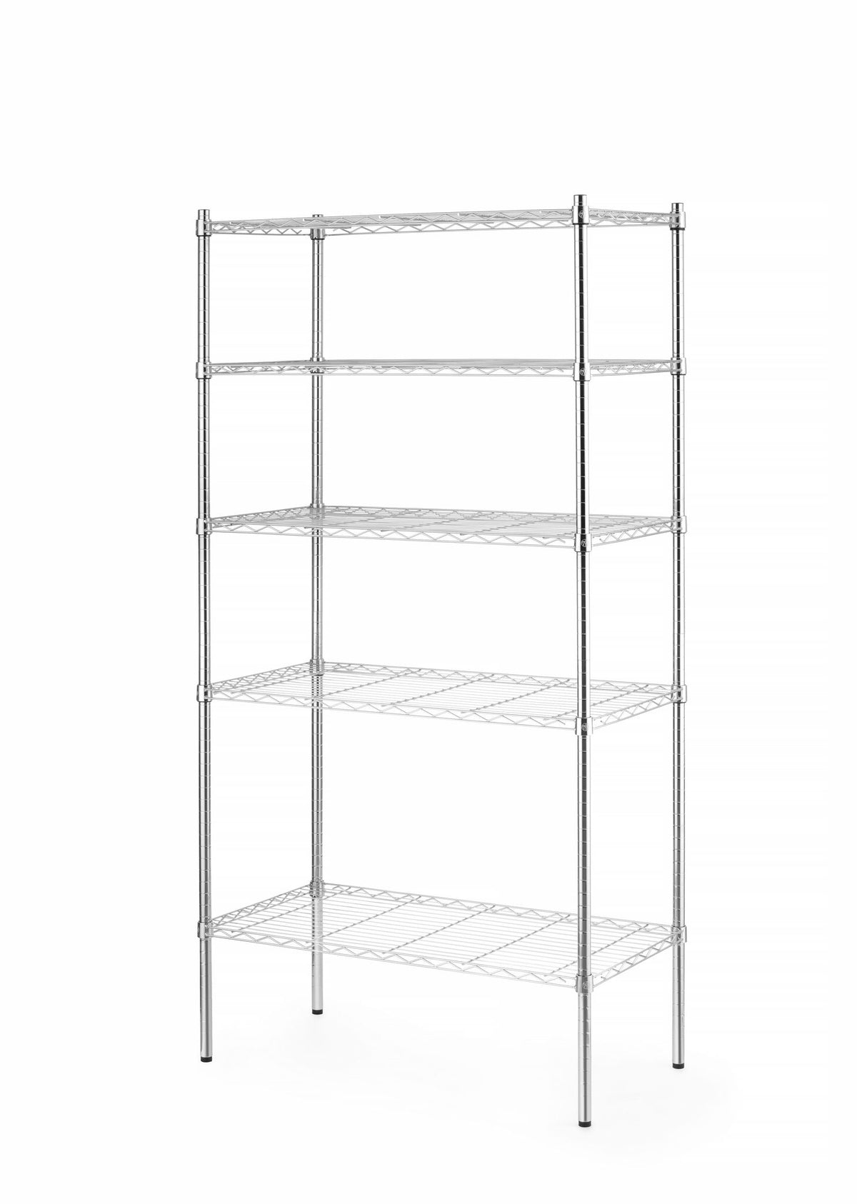 SCAFFALE DI STOCCAGGIO CON 5 RIPIANI, HENDI, NERO, 910X455X(H)1830MM - 812990