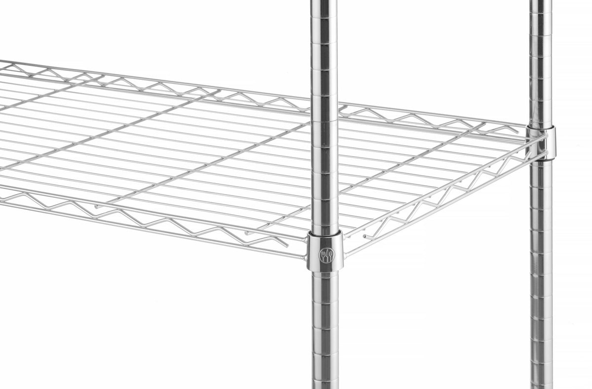 SCAFFALE DI STOCCAGGIO CON 5 RIPIANI, HENDI, CROMO, 910X455X(H)1830MM - 812204