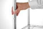SCAFFALE DI STOCCAGGIO CON 5 RIPIANI, HENDI, CROMO, 910X455X(H)1830MM - 812204