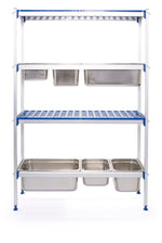 SCAFFALE IN ALLUMINIO PER CONTENITORI GN, HENDI, 1120X355X(H)1685MM - 812266