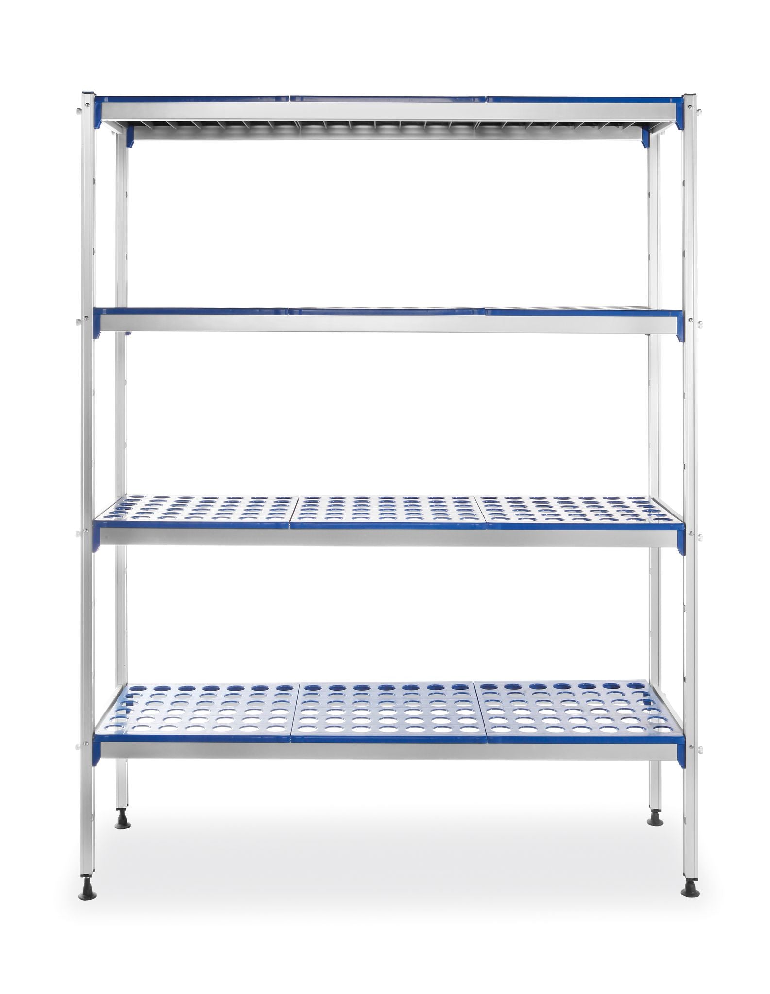 SCAFFALE DI STOCCAGGIO, ALLUMINIO, HENDI, 1280X405X(H)1685MM - 812273