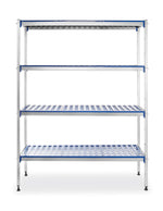 SCAFFALE DI STOCCAGGIO, ALLUMINIO, HENDI, 1280X405X(H)1685MM - 812273
