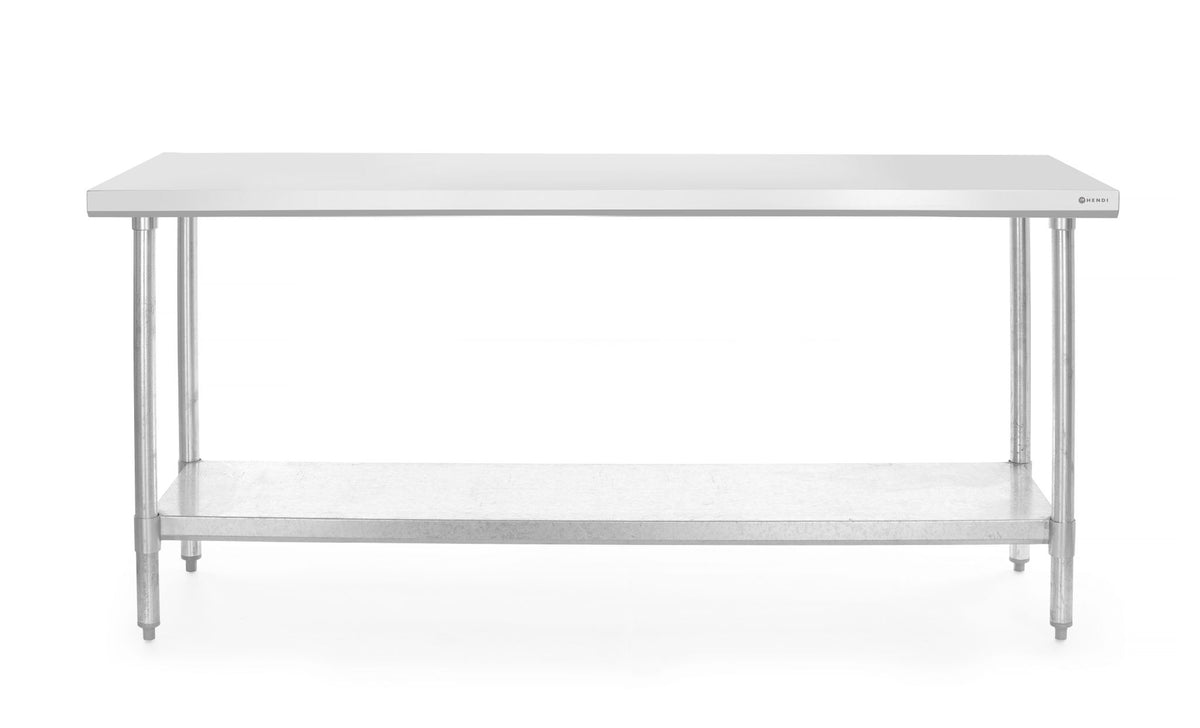 TAVOLO DI LAVORO CENTRALE, HENDI, BUDGET LINE, 1200X600X(H)850MM - 812457