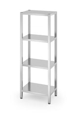 RACK DI STOCCAGGIO CON 4 RIPIANI PIENI - IMBULLONATI, HENDI, KITCHEN LINE, 1000X500X(H)1800MM - 812532