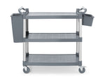 CARRELLO DI SERVIZIO IN POLIPROPILENE A 3 SCAFFALI, GRANDE, AMERBOX, INCLUDE I PANNELLI LATERALI DEL - 816271