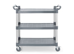 CARRELLO DI SERVIZIO IN POLIPROPILENE A 3 SCAFFALI, GRANDE, AMERBOX, INCLUDE I PANNELLI LATERALI DEL - 816271