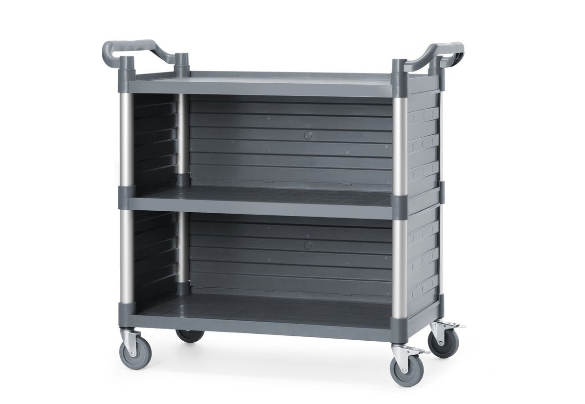 CARRELLO DI SERVIZIO IN POLIPROPILENE A 3 SCAFFALI, GRANDE, AMERBOX, INCLUDE I PANNELLI LATERALI DEL - 816271