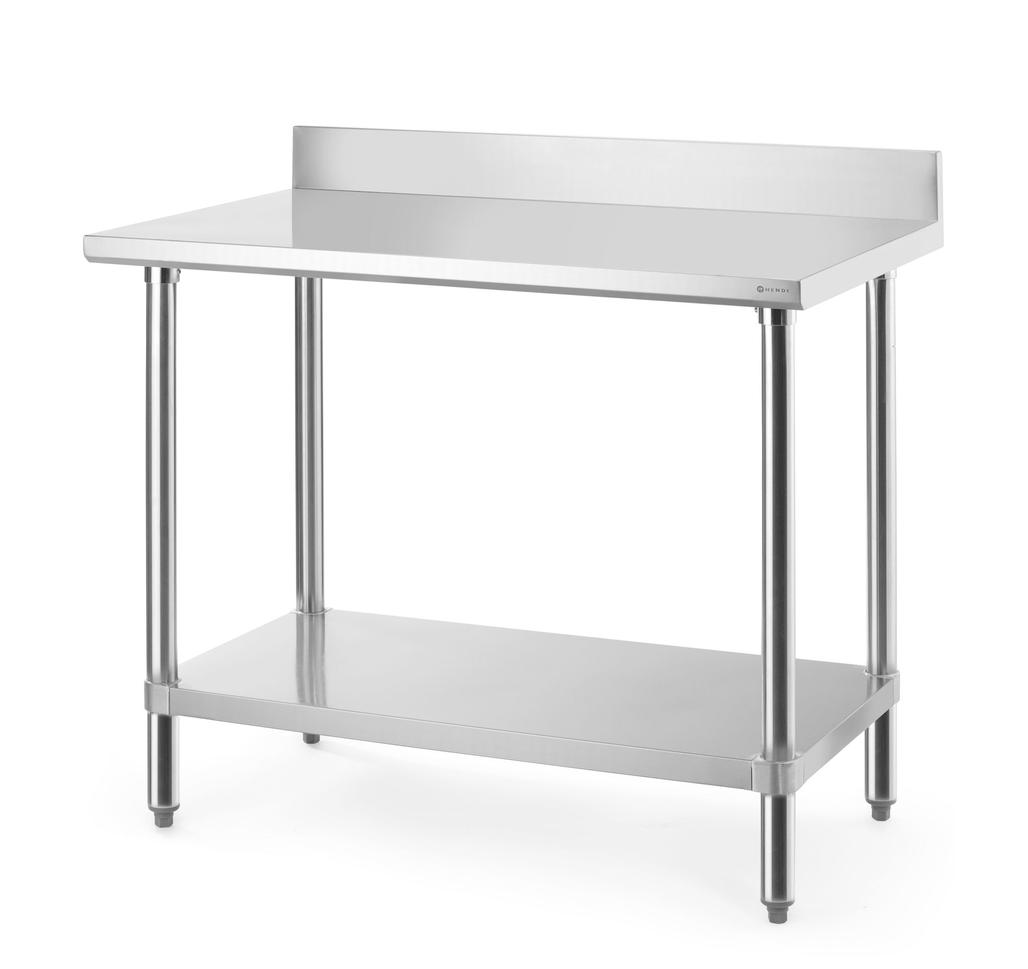 TAVOLO DA LAVORO CON ALZATINA PARASCHIZZI, HENDI, BUDGET LINE, 1200X600X(H)950MM - 817575