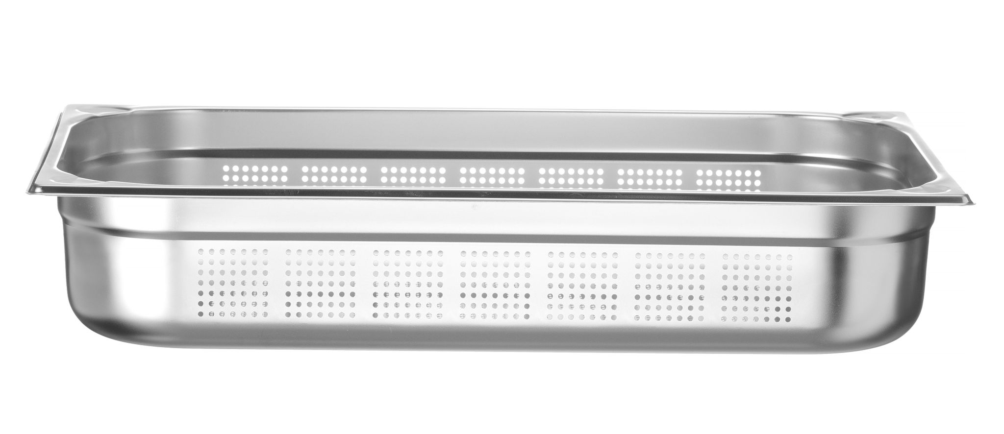 CONTENITORE GN 1/1, PERFORATO, HENDI, PROFI LINE PLUS, GN 1/1, 14L, ARGENTO, 530X325X(H)100MM - 818022