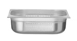 CONTENITORE GN 1/2, PERFORATO, HENDI, PROFI LINE +, GN 1/2, 9,5L, ARGENTO, 325X265X(H)150MM - 818121